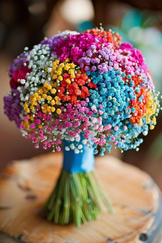 Rainbow Bridal Bouquet