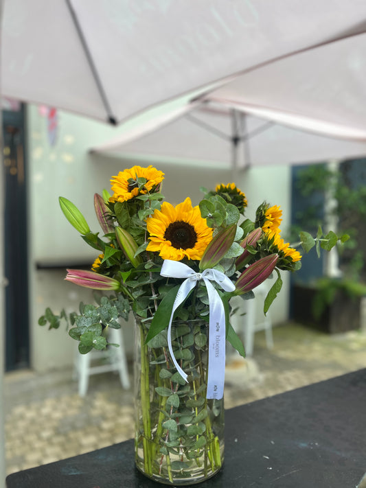 Sunflowers in Vase