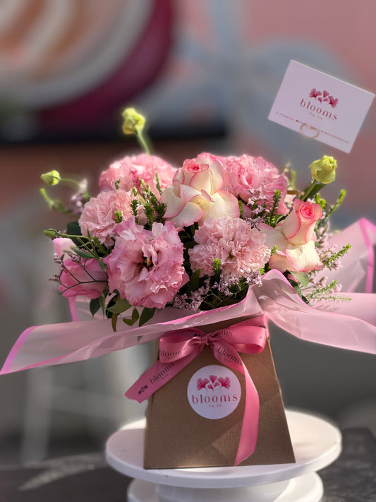 Pink petal aqua